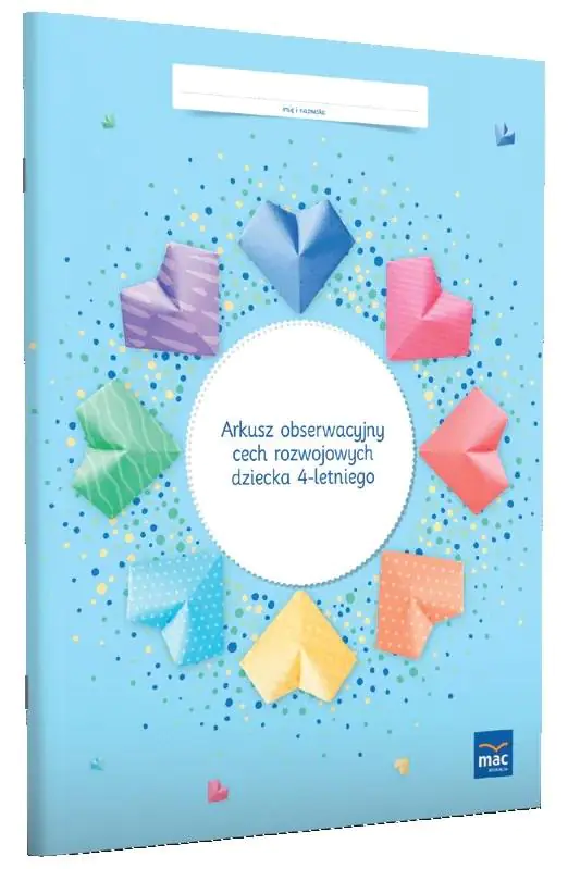Książka - Arkusz obserwacyjny cech rozwojowych dziecka 4-letniego