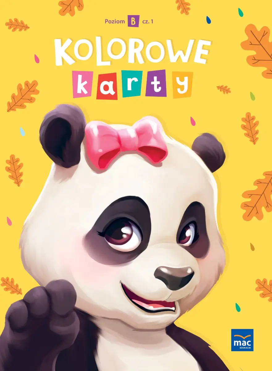 Książka - Kolorowe karty. Poziom B. Karty pracy. Część 1