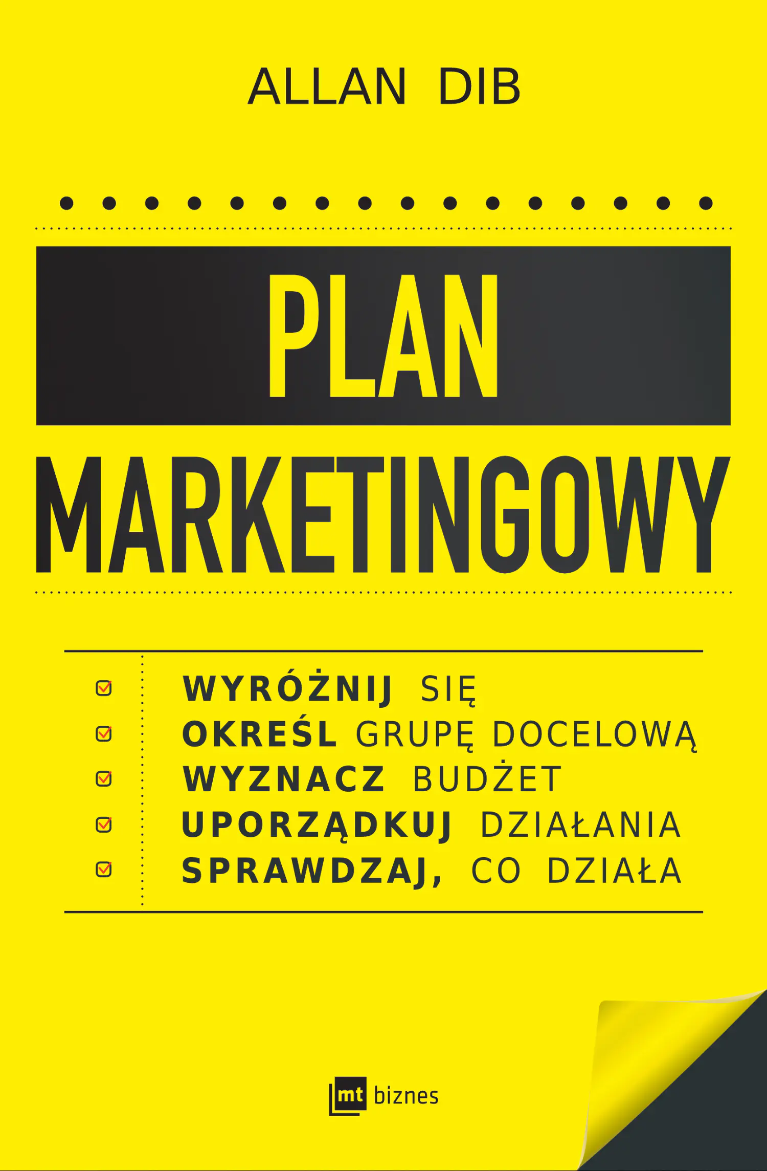 Książka - Plan marketingowy. Wyróżnij się, określ grupę docelową, wyznacz budżet, uporządkuj działania, sprawdzaj, co działa