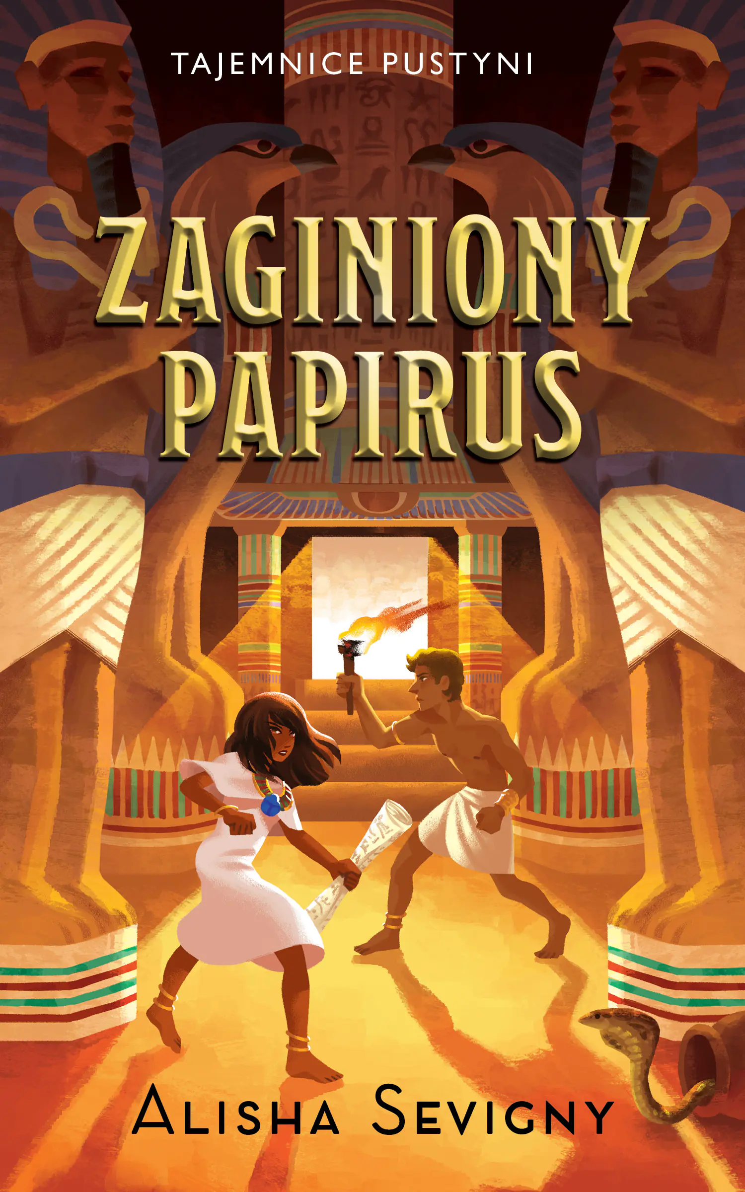 Książka - Zaginiony papirus. Tajemnice pustyni. Tom 1