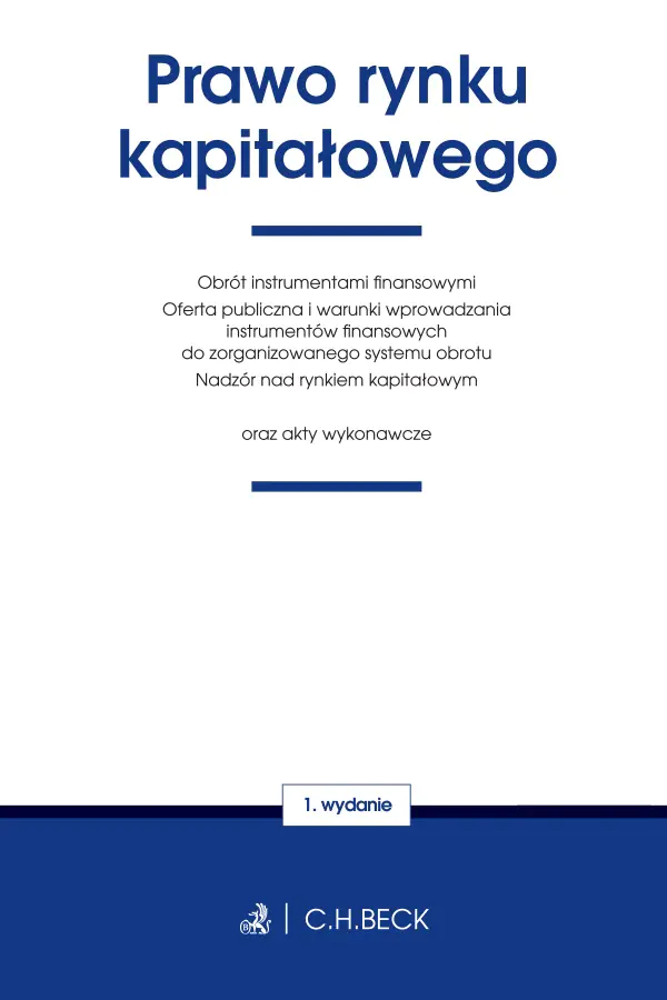 Książka - Prawo rynku kapitałowego oraz akty wykonawcze