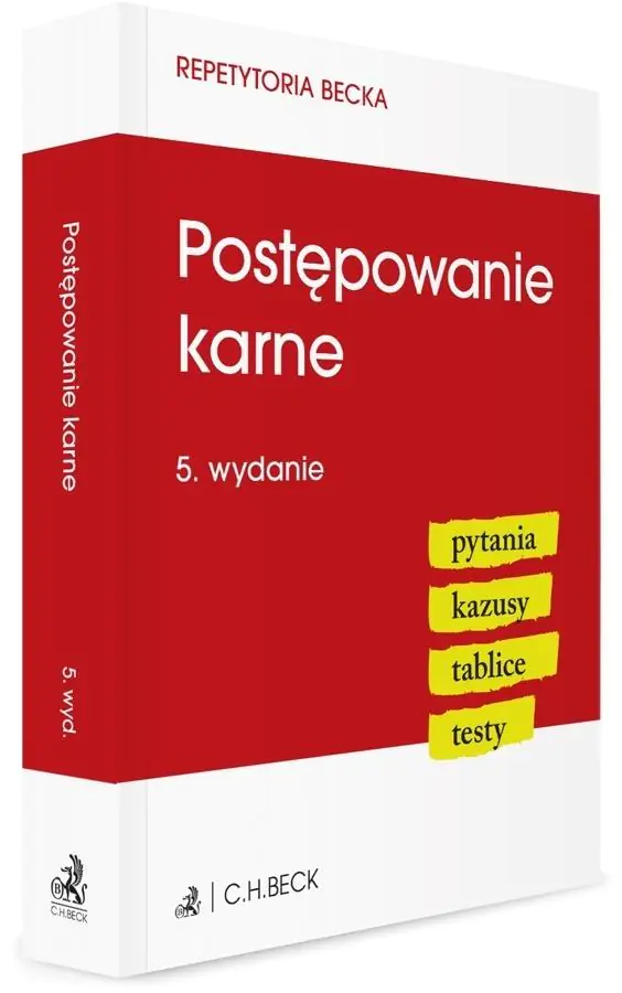 Książka - Postępowanie karne. Pytania. Kazusy. Tablice. Testy