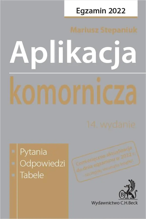 Książka - Aplikacja komornicza 2022...w.14