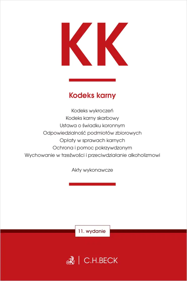 Książka - KK. Kodeks karny oraz ustawy towarzyszące