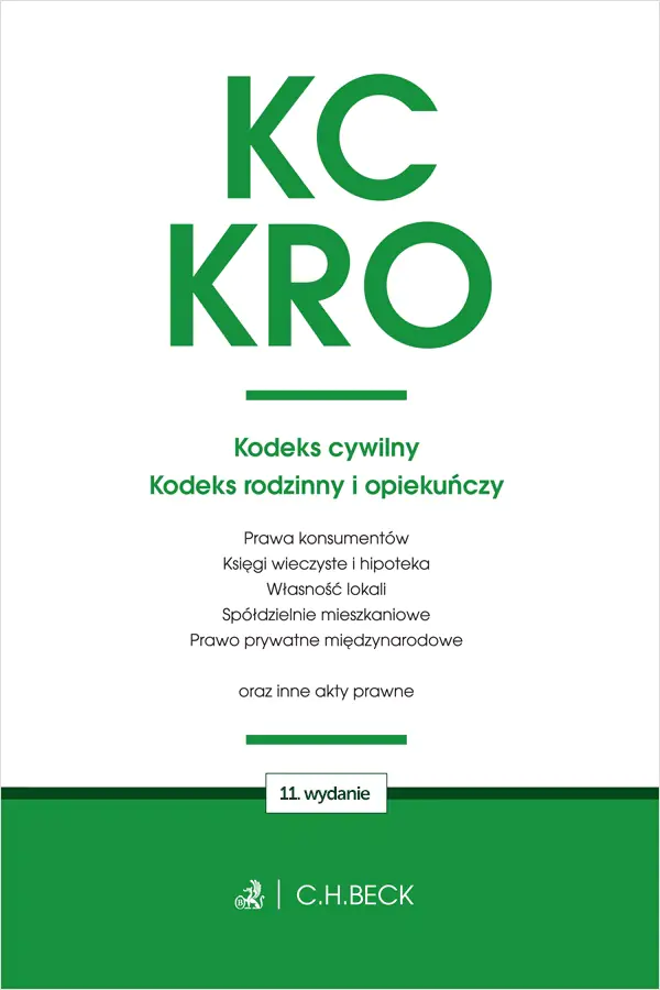 Książka - KC. KRO. Kodeks cywilny. Kodeks rodzinny i opiekuńczy oraz ustawy towarzyszące