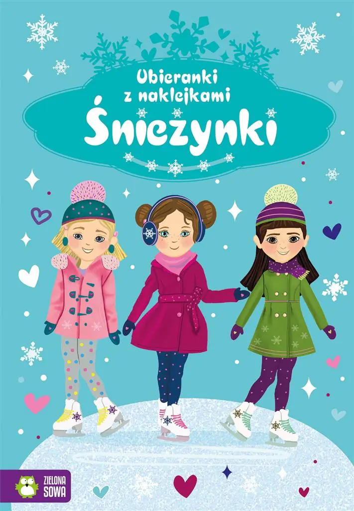 Książka - Śnieżynki. Naklejkowe ubieranki