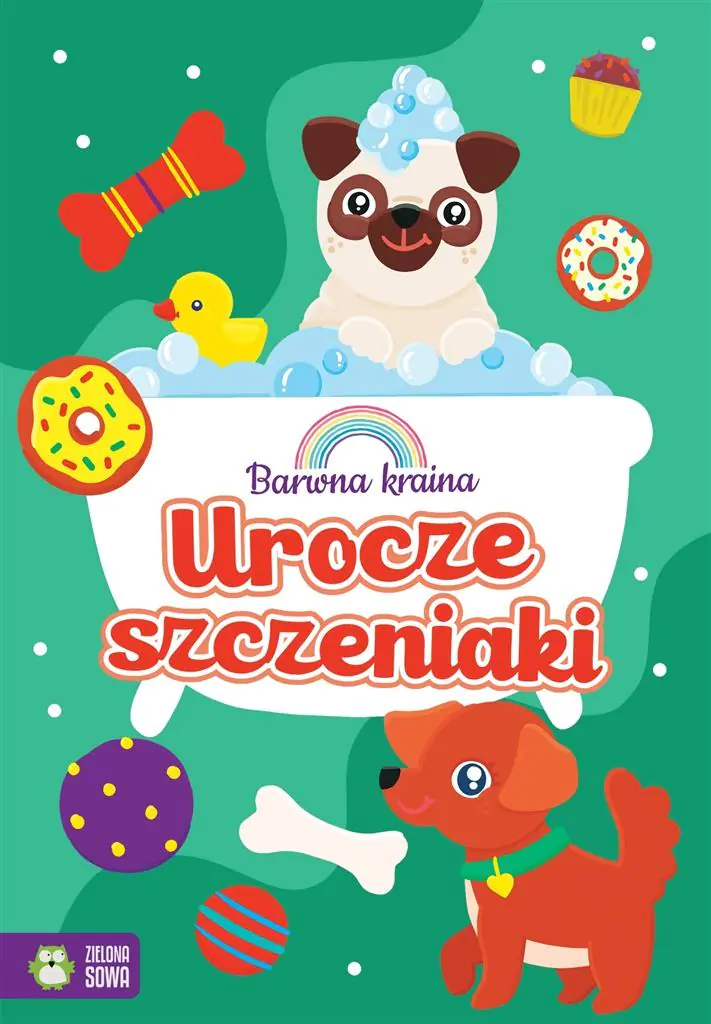 Książka - Urocze szczeniaki. Barwna kraina