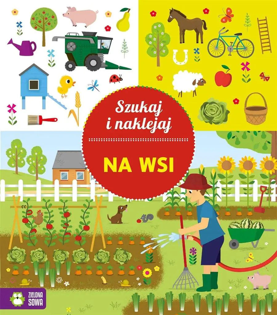 Książka - Na wsi. Szukaj i naklejaj