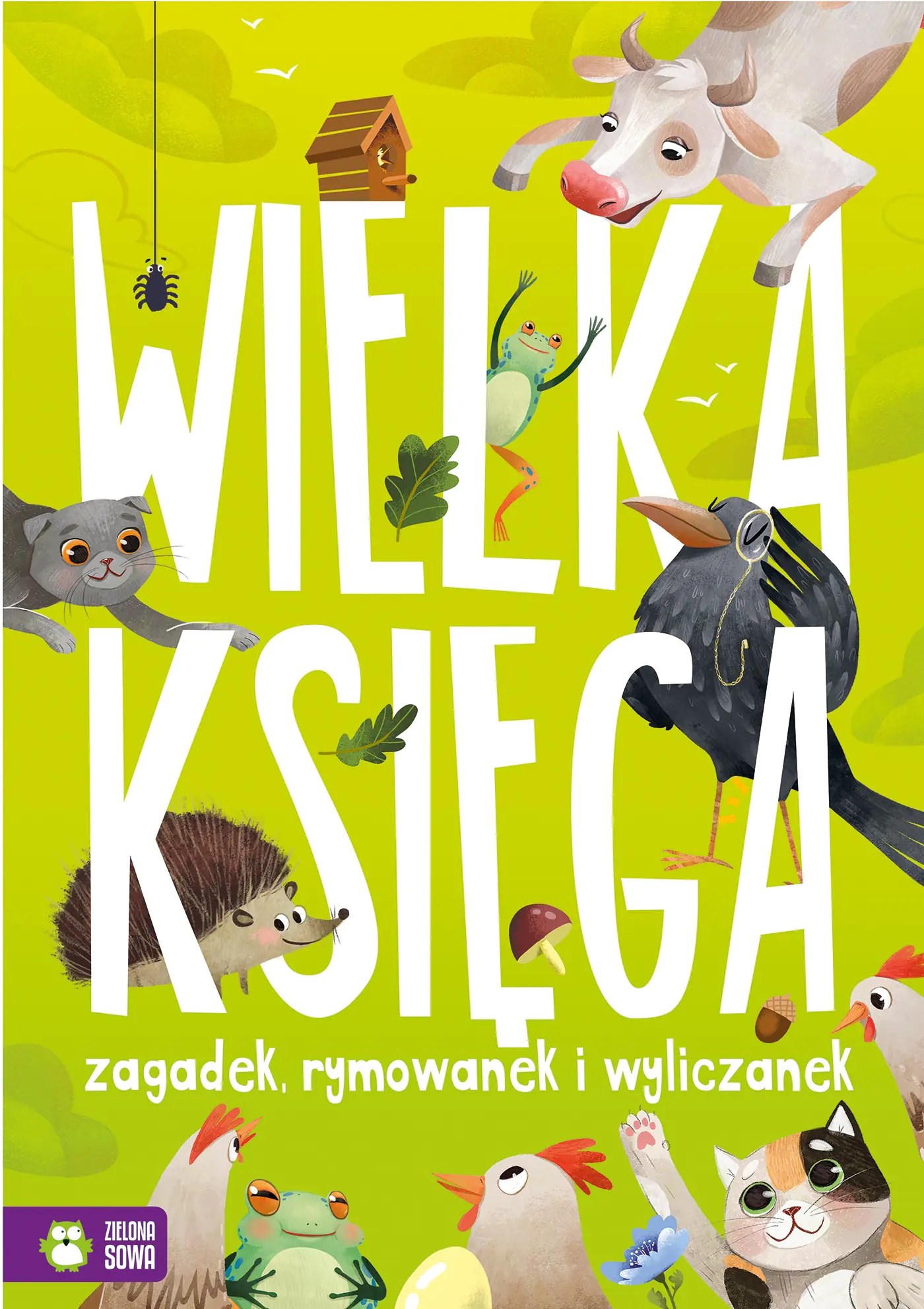 Książka - Wielka księga zagadek, rymowanek, wyliczanek