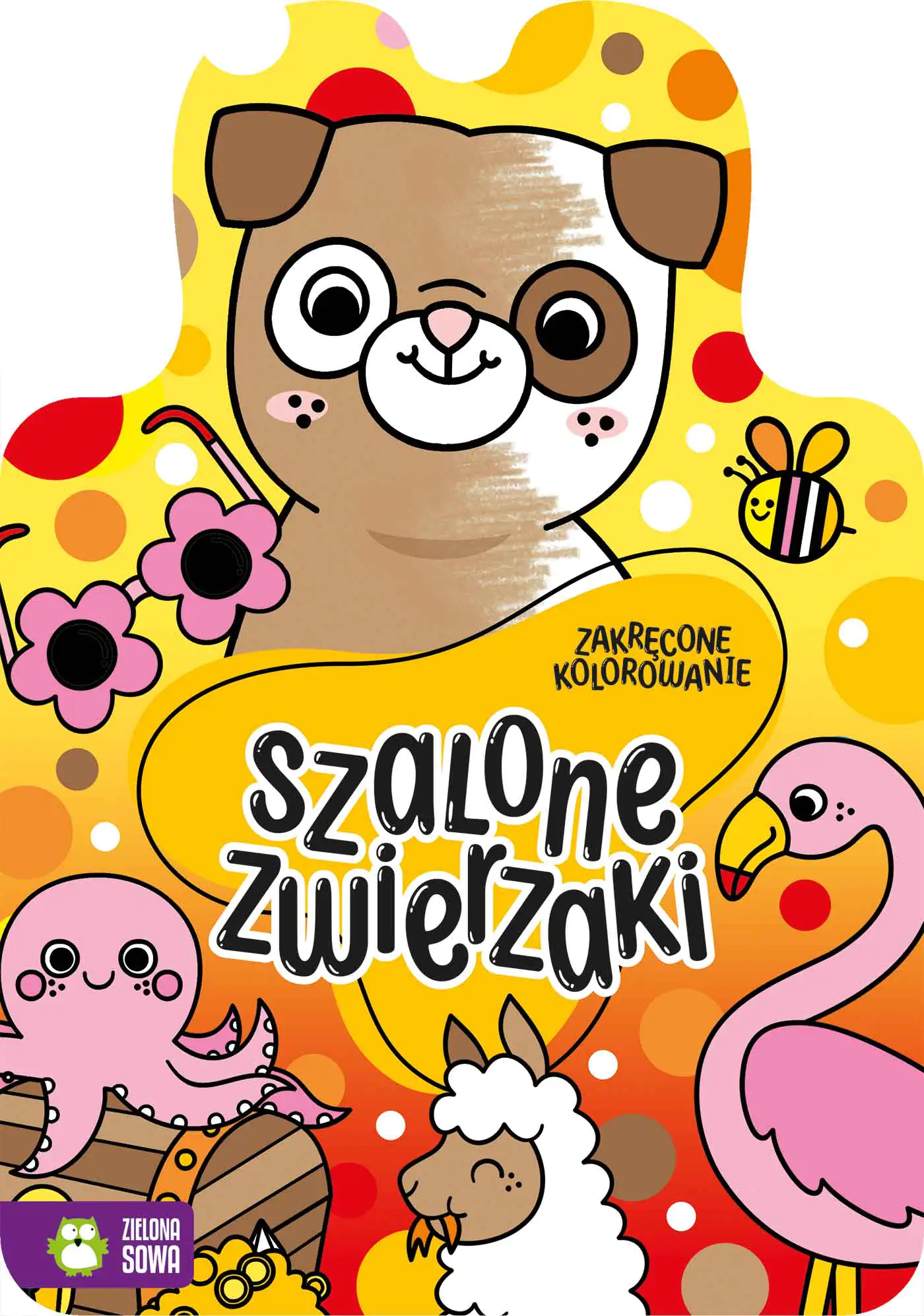 Książka - Szalone zwierzaki. Zakręcone kolorowanie