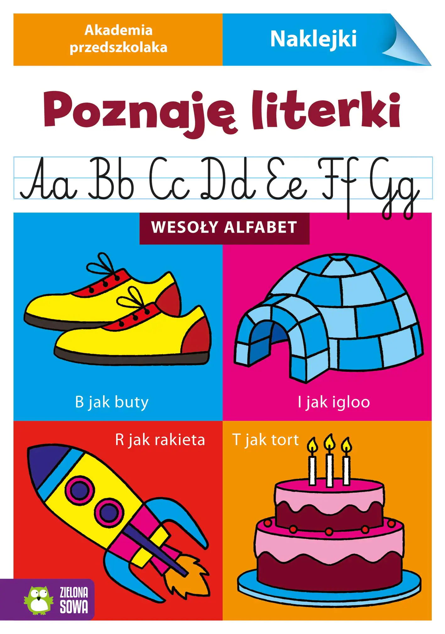 Książka - Poznaję literki. Wesoły alfabet. Akademia przedszkolaka