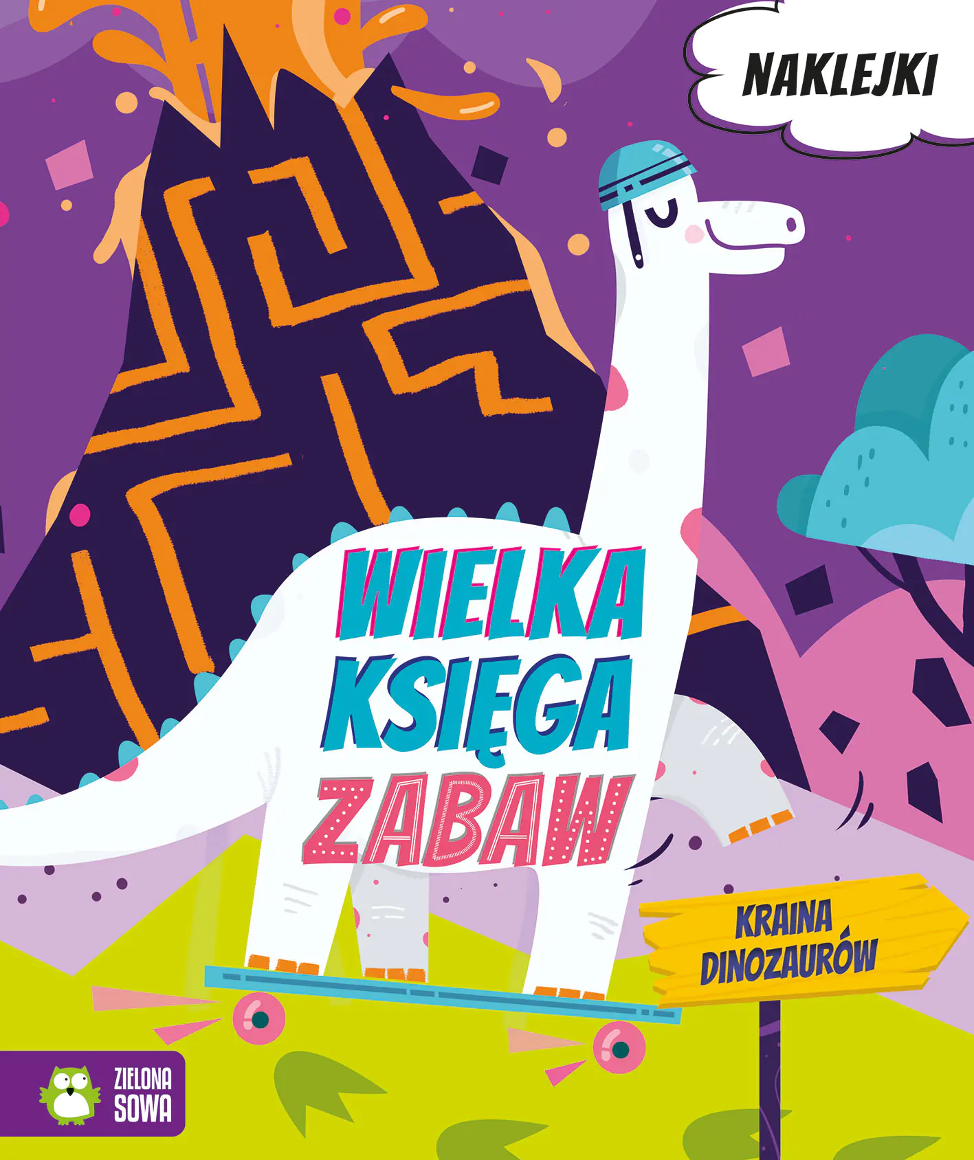 Książka - Kraina dinozaurów. Wielka księga zabaw