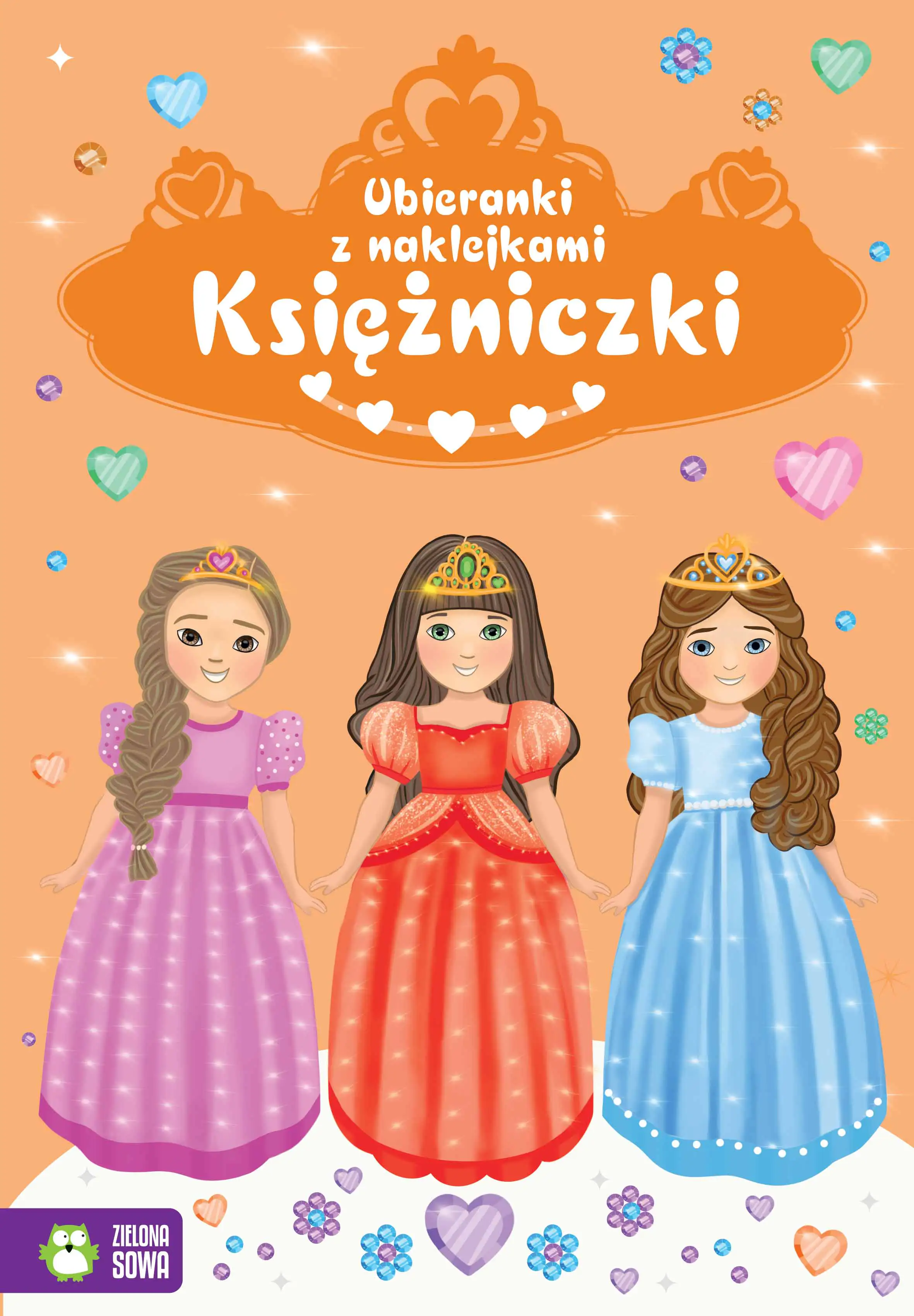 Książka - Księżniczki. Ubieranki z naklejkami
