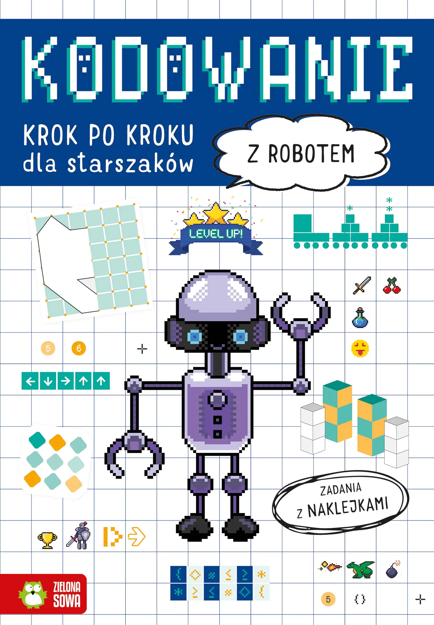 Książka - Z robotem. Kodowanie krok po kroku dla straszaków