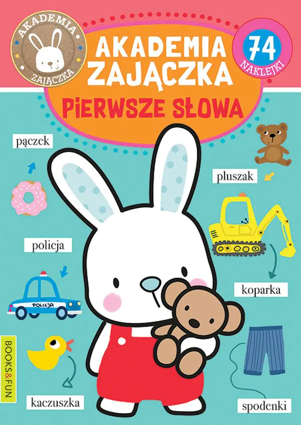 Książka - Książka Akademia Zajączka. Pierwsze słowa. Books and fun