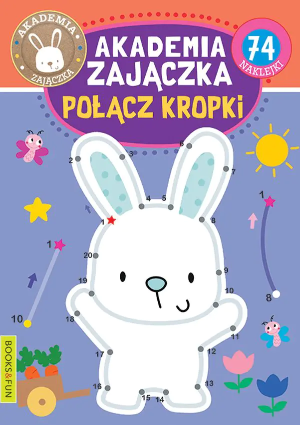 Książka - Książka Akademia Zajączka. Połącz kropki. Books and fun