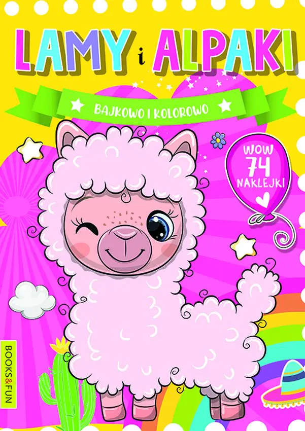 Książka - Kolorowanka. Lamy i alpaki. Bajkowo i kolorowo