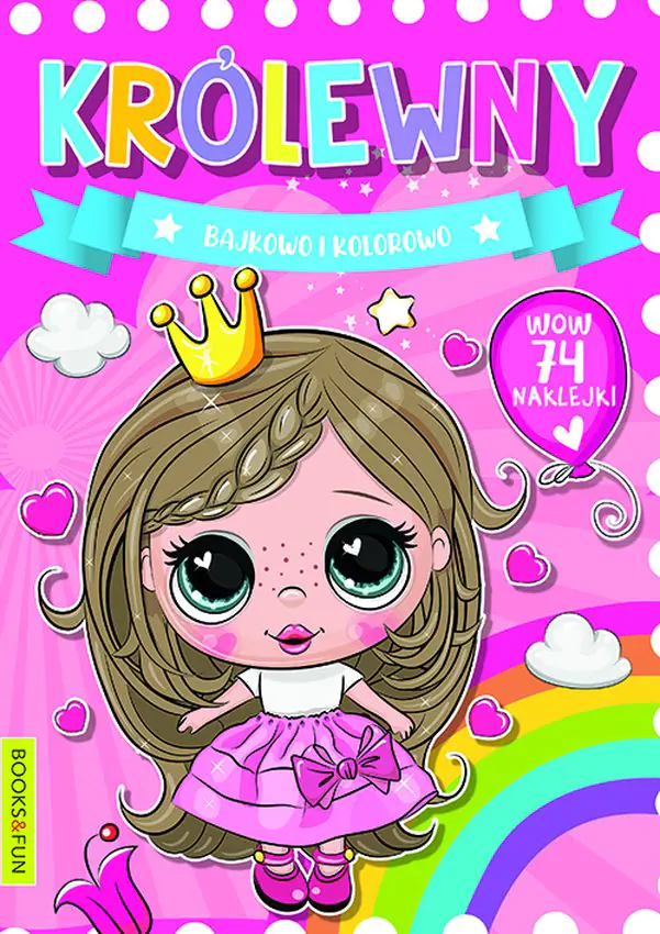 Książka - Kolorowanka Królewny. Bajkowo i kolorowo. Books and fun