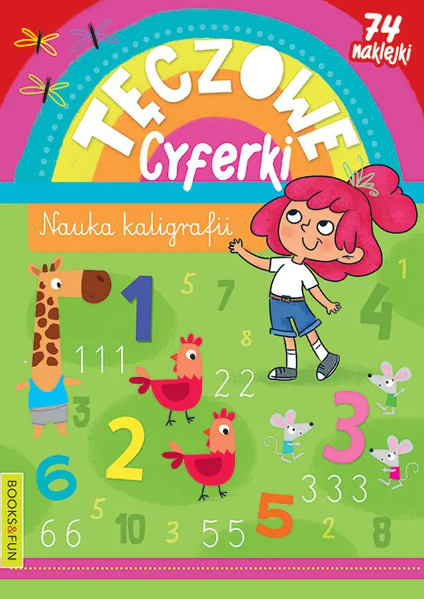 Książka - Tęczowe Cyferki Books And Fun..