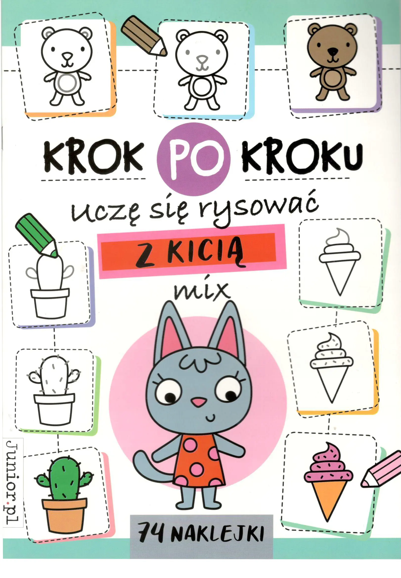 Książka - Uczę się rysować z Kicią. Krok po kroku