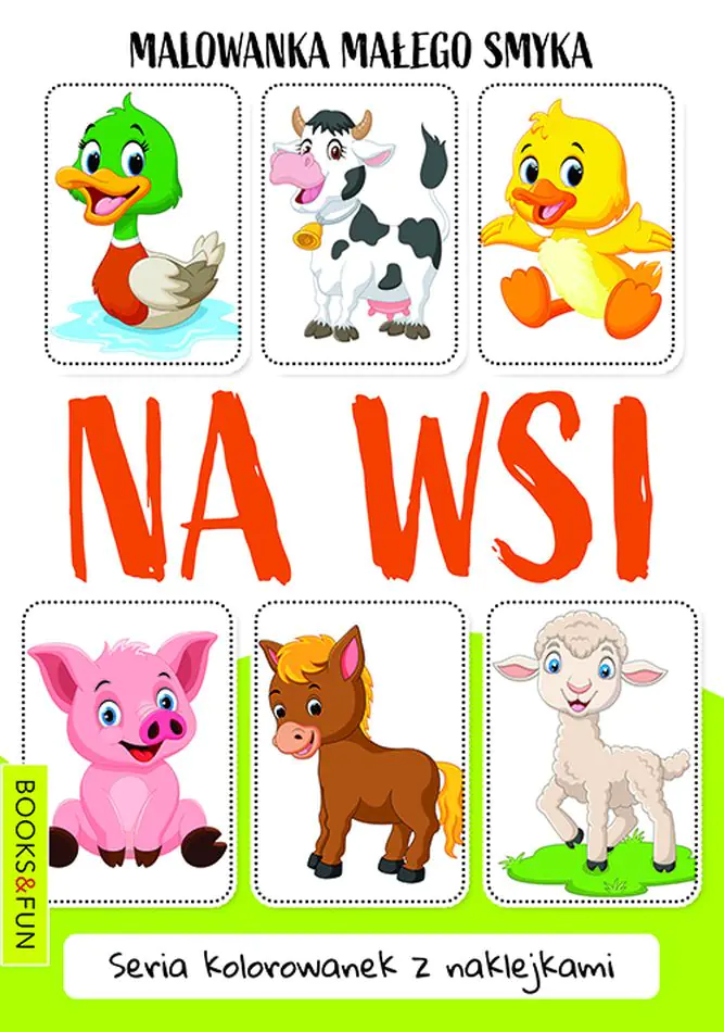 Książka - Malowanka małego smyka. Na wsi