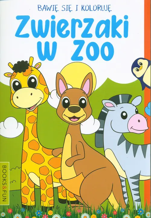 Książka - Bawię się i koloruję. Zwierzaki w ZOO