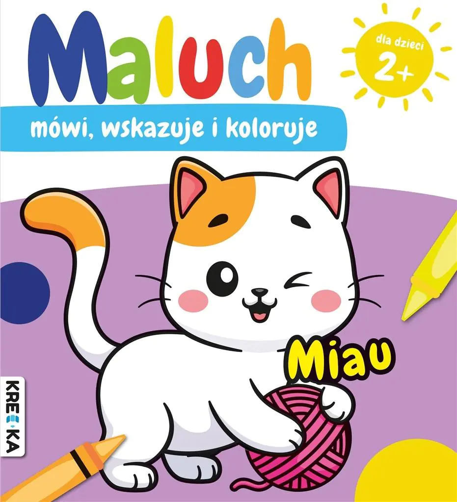 Książka - Miau. Maluch mówi, wskazuje i koloruje