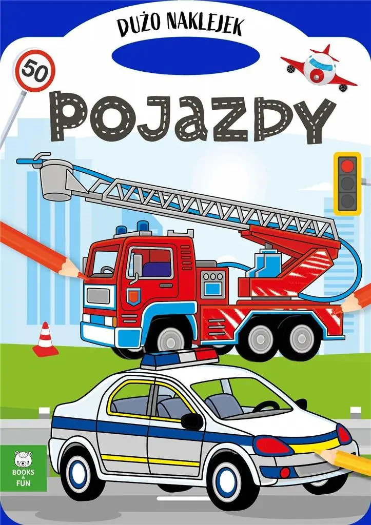 Książka - Pojazdy. Wydawnictwo Books and Fun