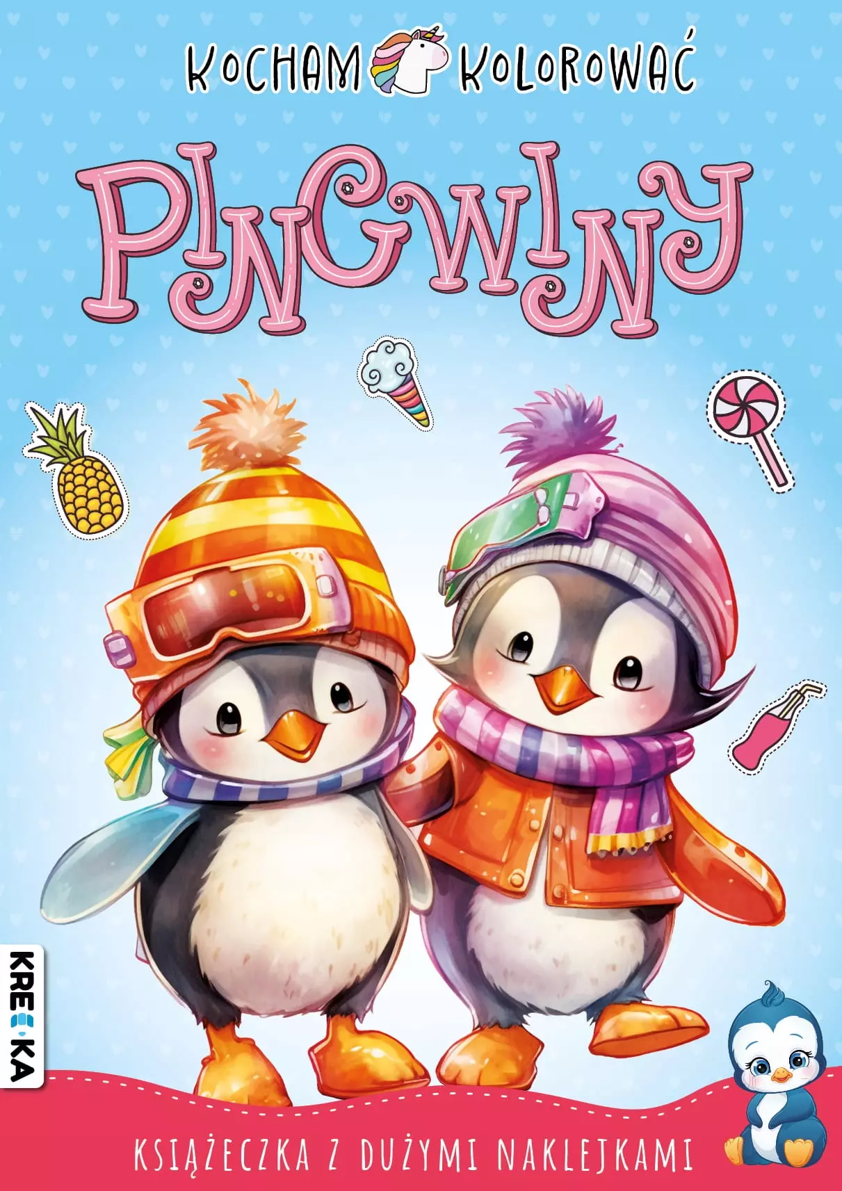 Książka - Pingwiny. Kocham kolorować