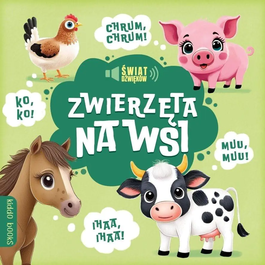 Książka - Książeczka kartonowa. Zwierzęta na wsi