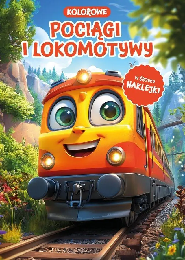 Książka - Kolorowe pociągi i lokomotywy