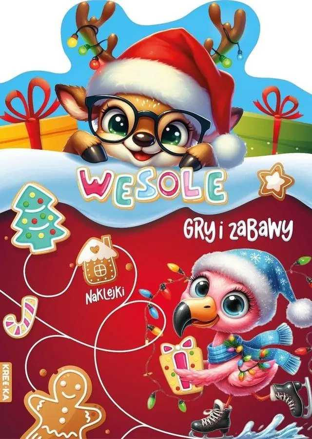 Książka - Wesołe gry i zabawy z reniferem