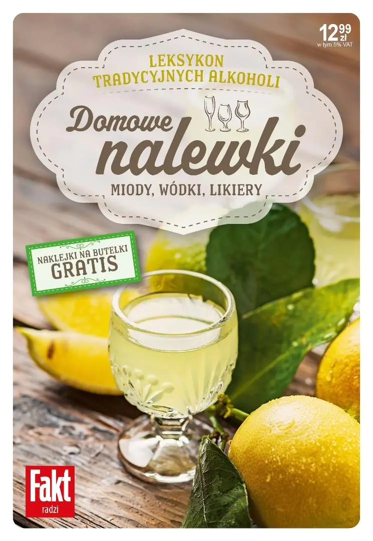 Książka - Domowe nalewki. Miody, wódki, likiery