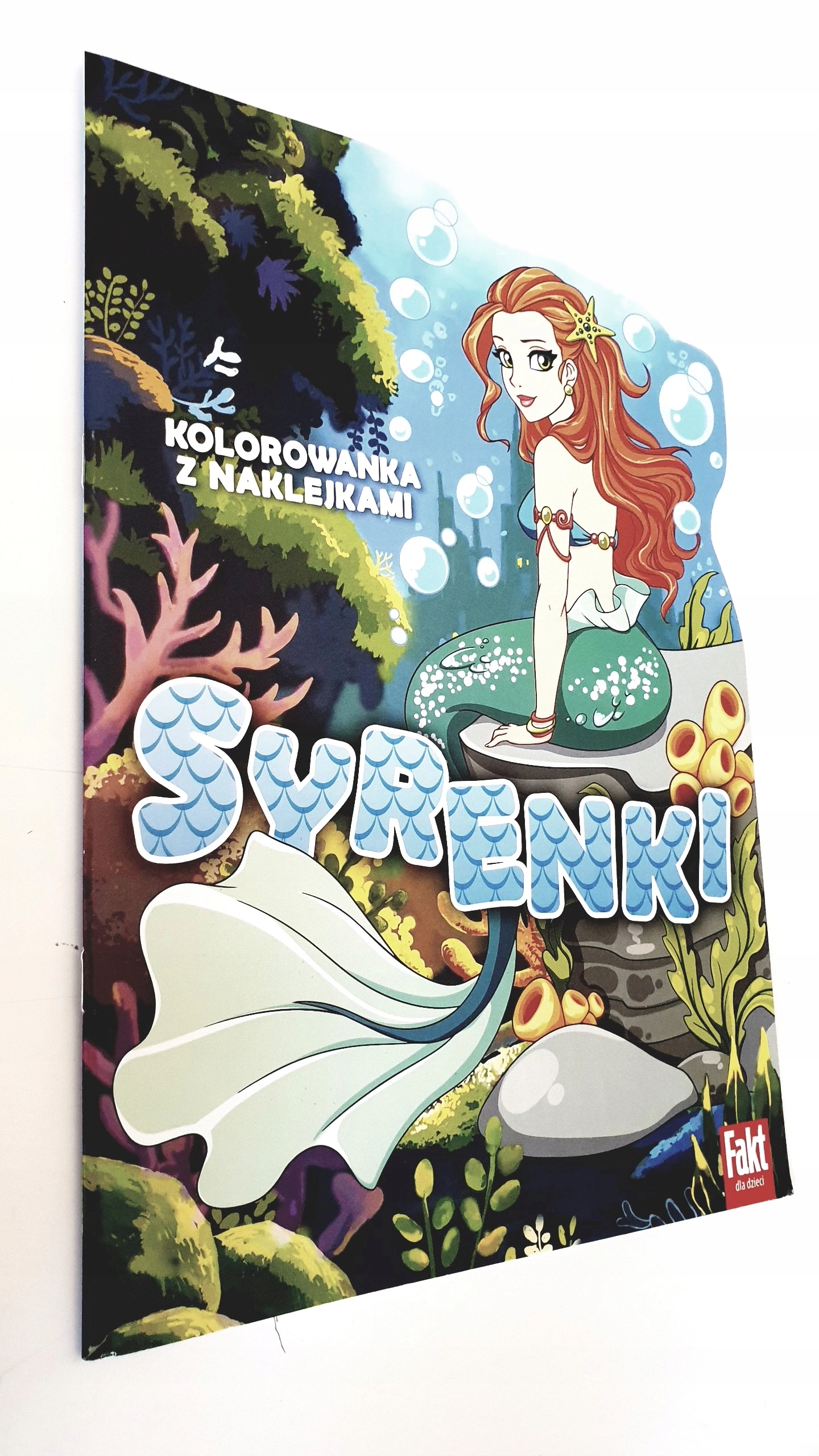Książka - Syrenki. Kolorowanka z naklejkami