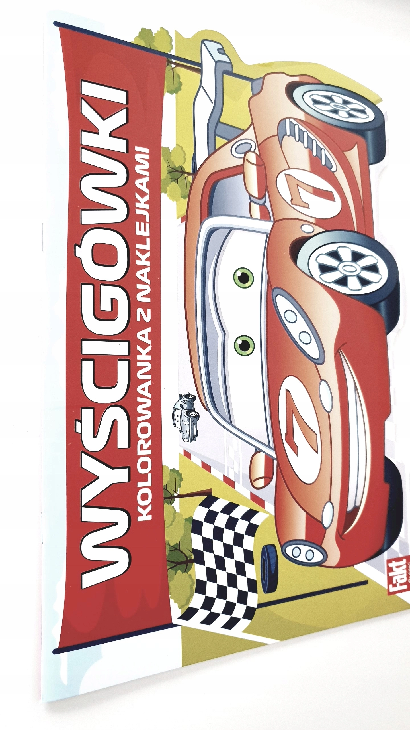 Książka - Wyścigówki. Kolorowanka z naklejkami