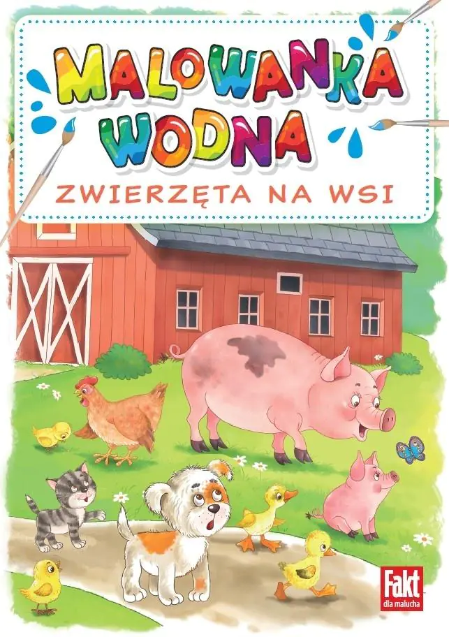 Książka - Malowanka wodna. Zwierzęta ze wsi