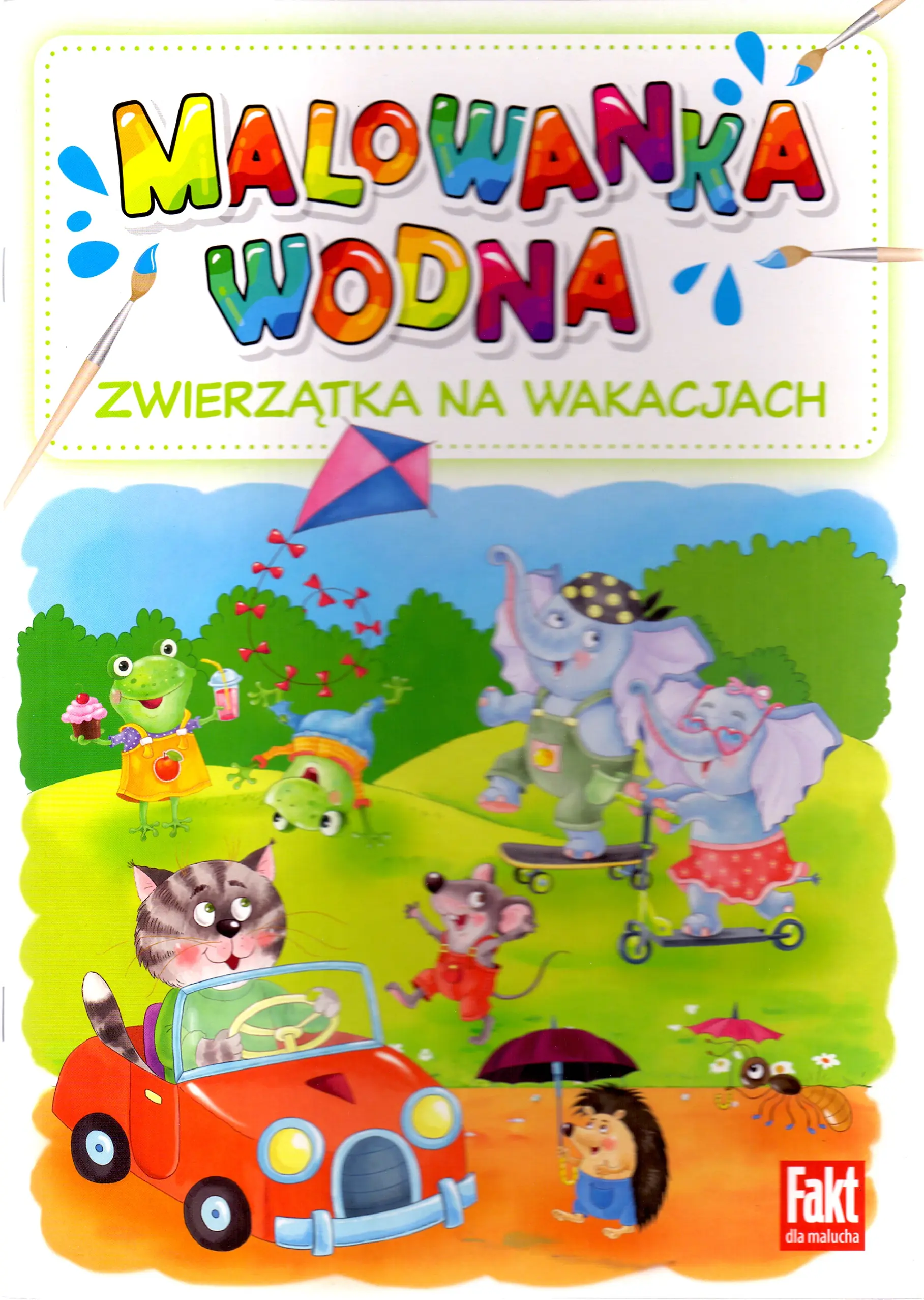 Książka - Zwierzątka na wakacjach. Malowanka wodna