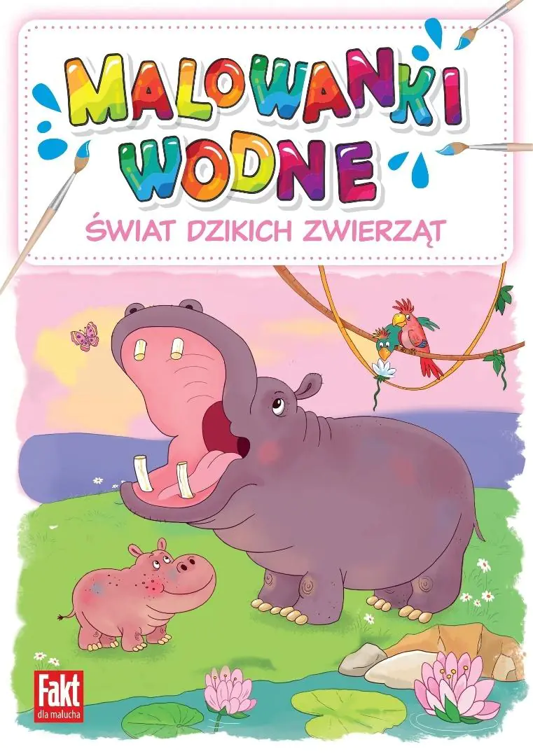 Książka - Świat dzikich zwierząt. Malowanki wodne