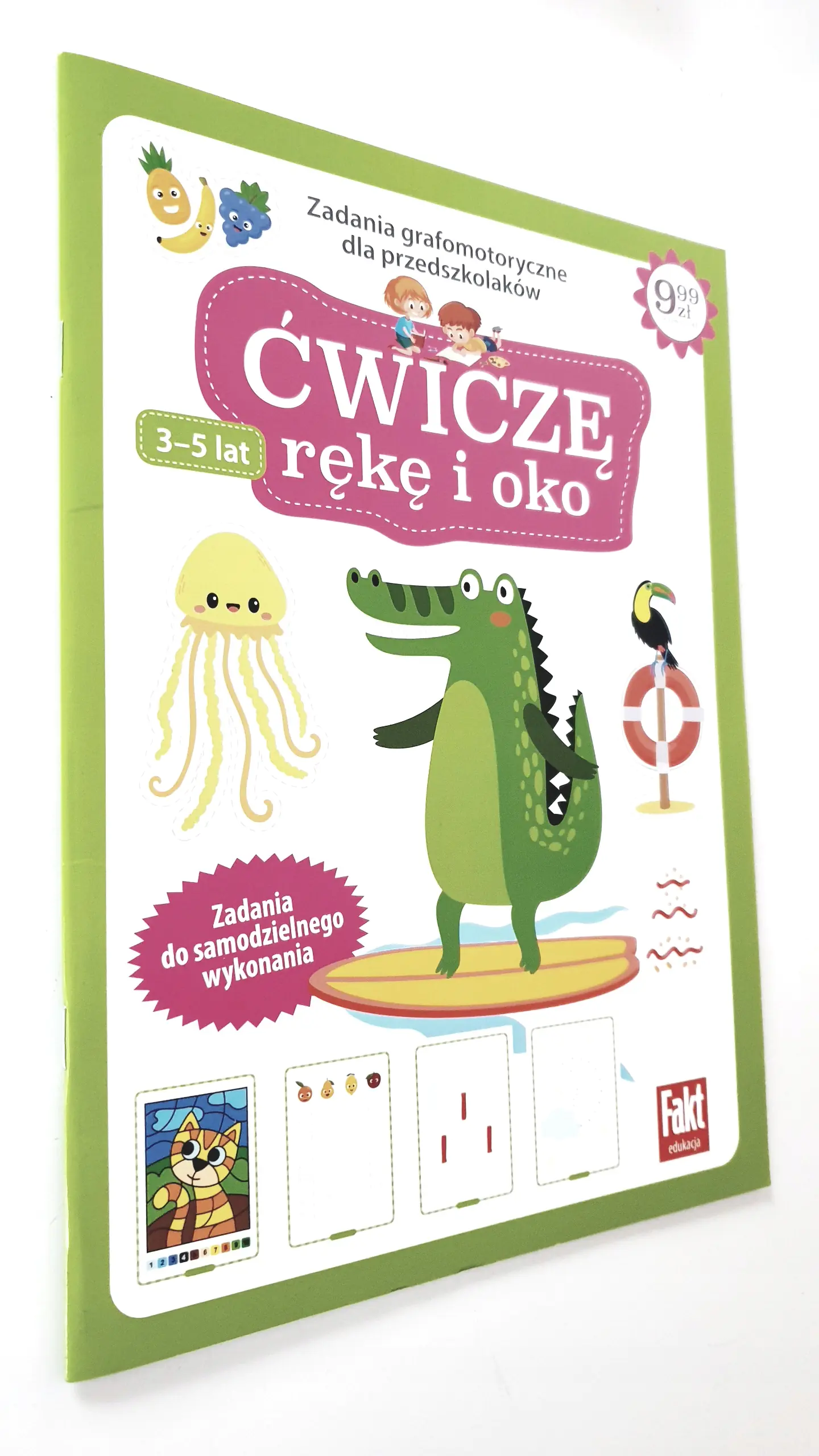 Książka - Ćwiczę rękę i oko. Zadania grafomotoryczne dla przedszkolaków