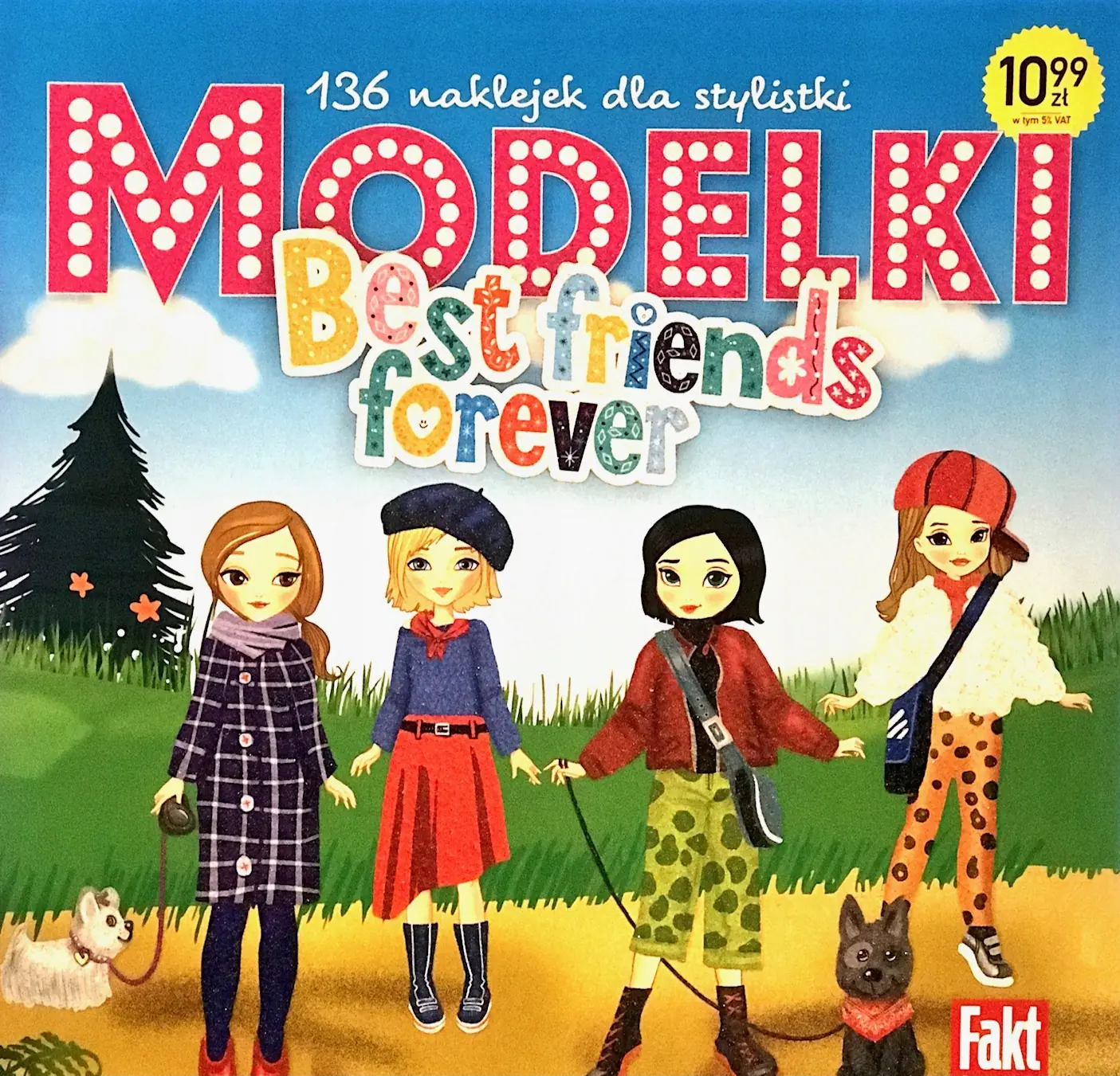 Książka - Modelki Best friends forever. 136 naklejek dla sty