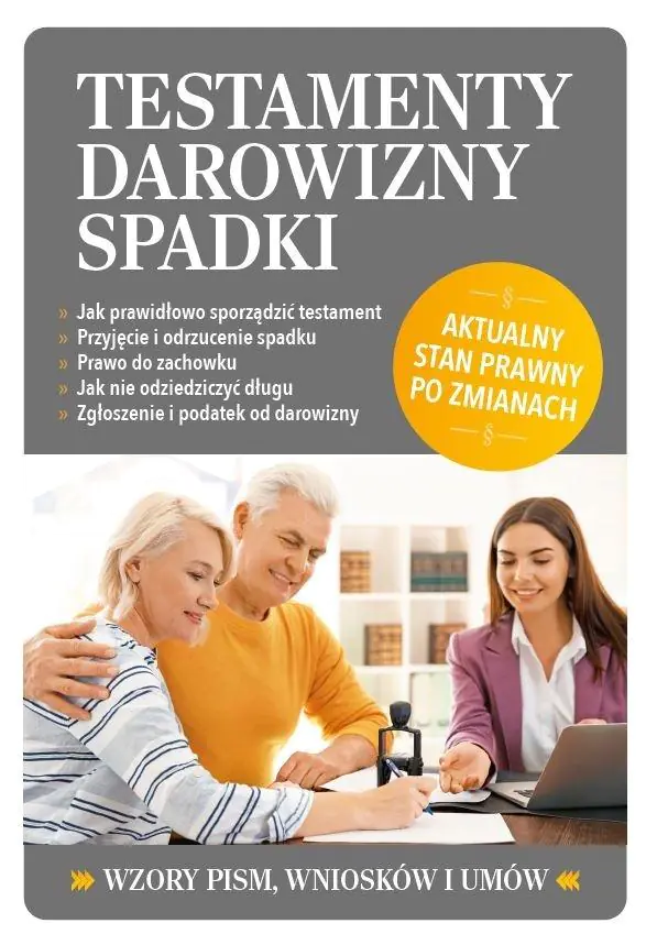 Książka - Testamenty, darowizny, spadki
