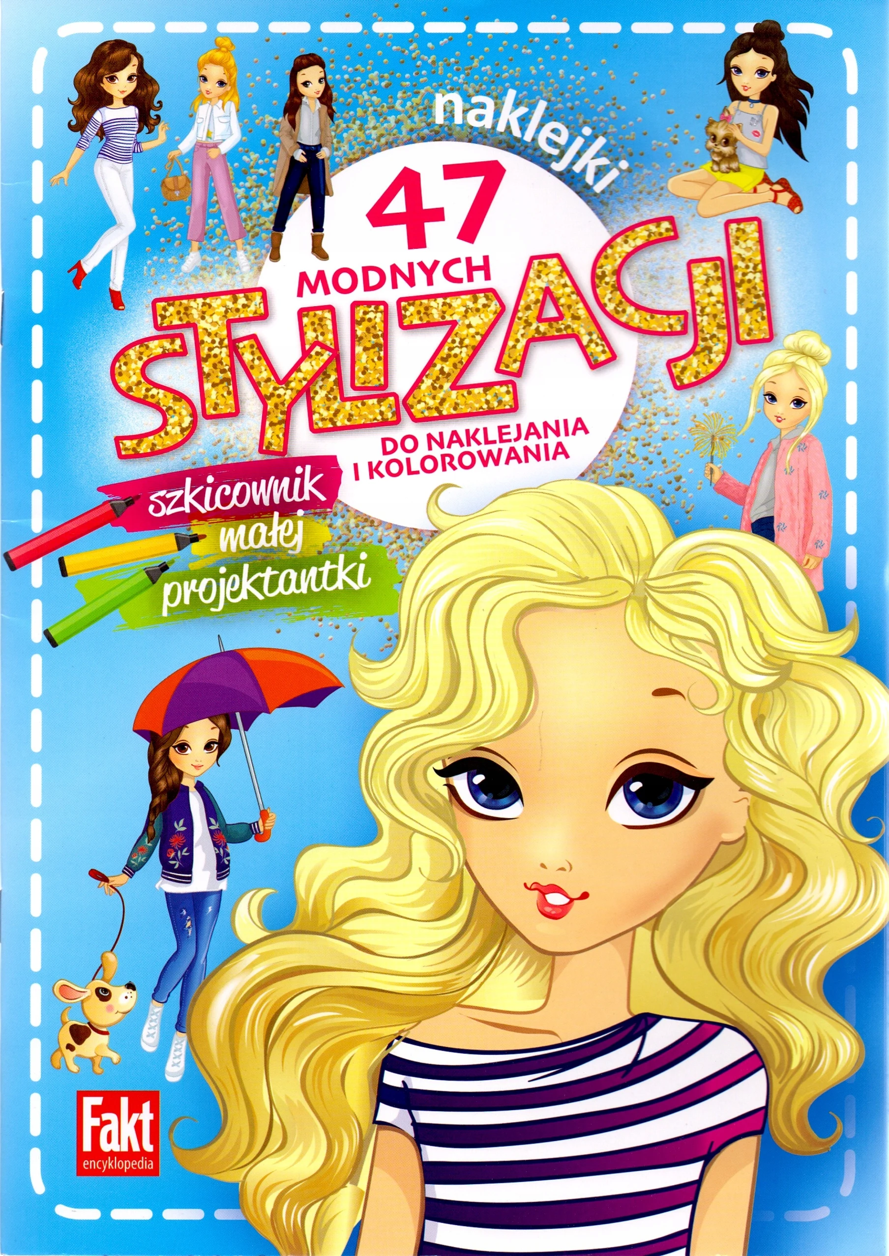 Książka - 47 modnych stylizacji. szkicownik małej projektant