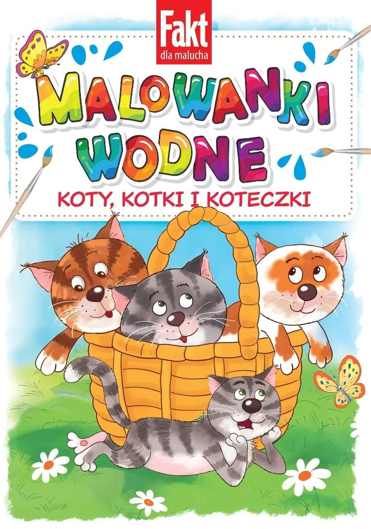Książka - Koty, kotki i koteczki. Malowanki wodne