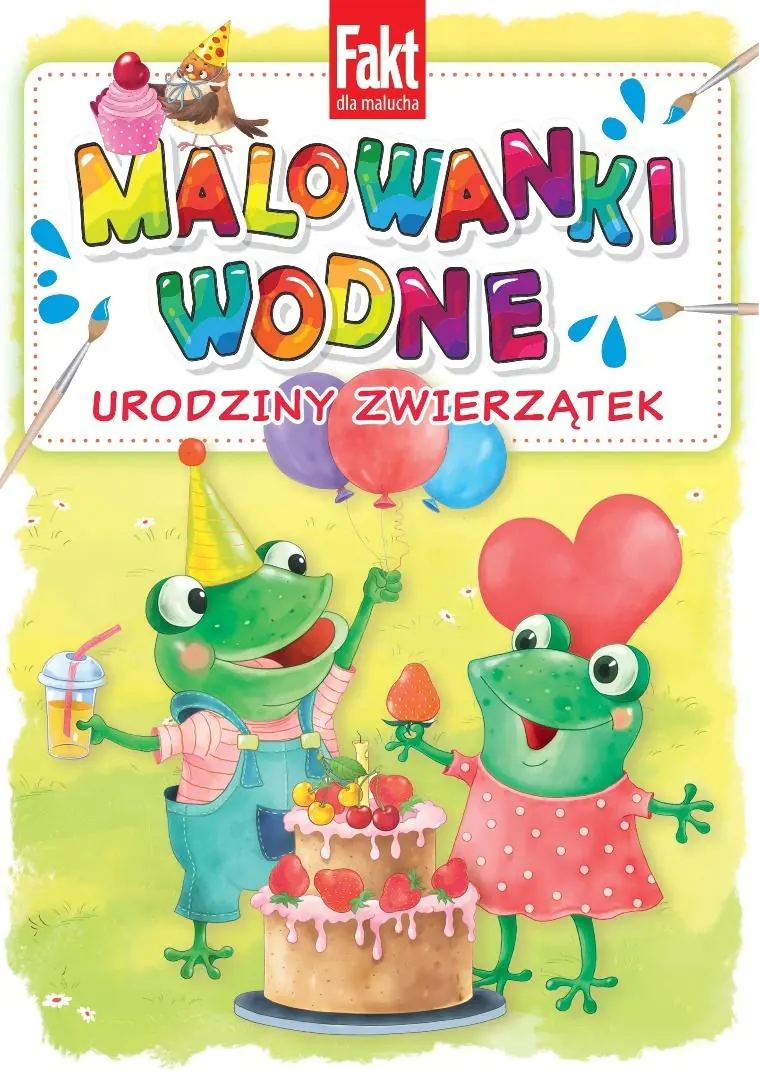 Książka - Urodziny zwierzątek. Malowanki wodne