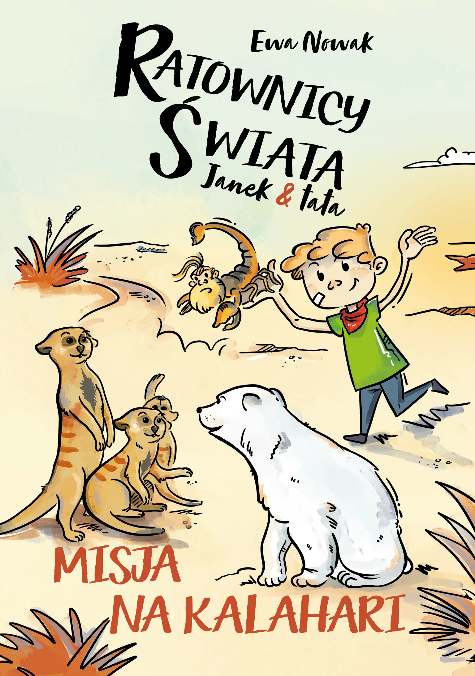 Książka - Janek i tata. Misja na Kalahari