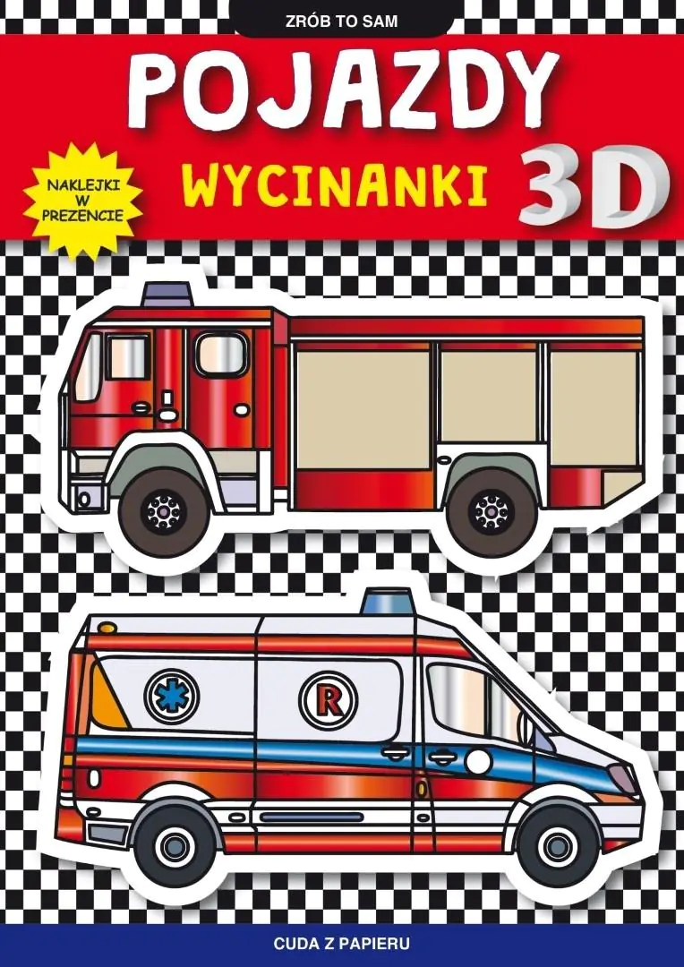 Książka - Pojazdy. Wycinanki 3D