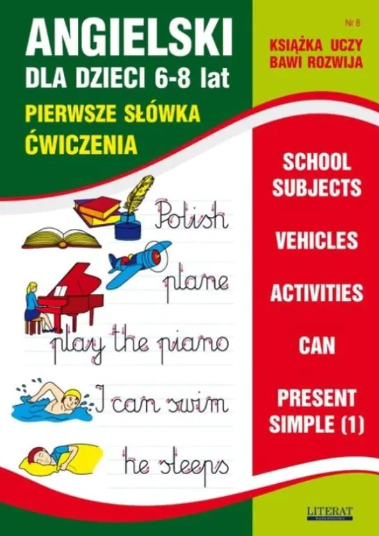 Książka - Angielski dla dzieci 6-8 lat Zeszyt 8