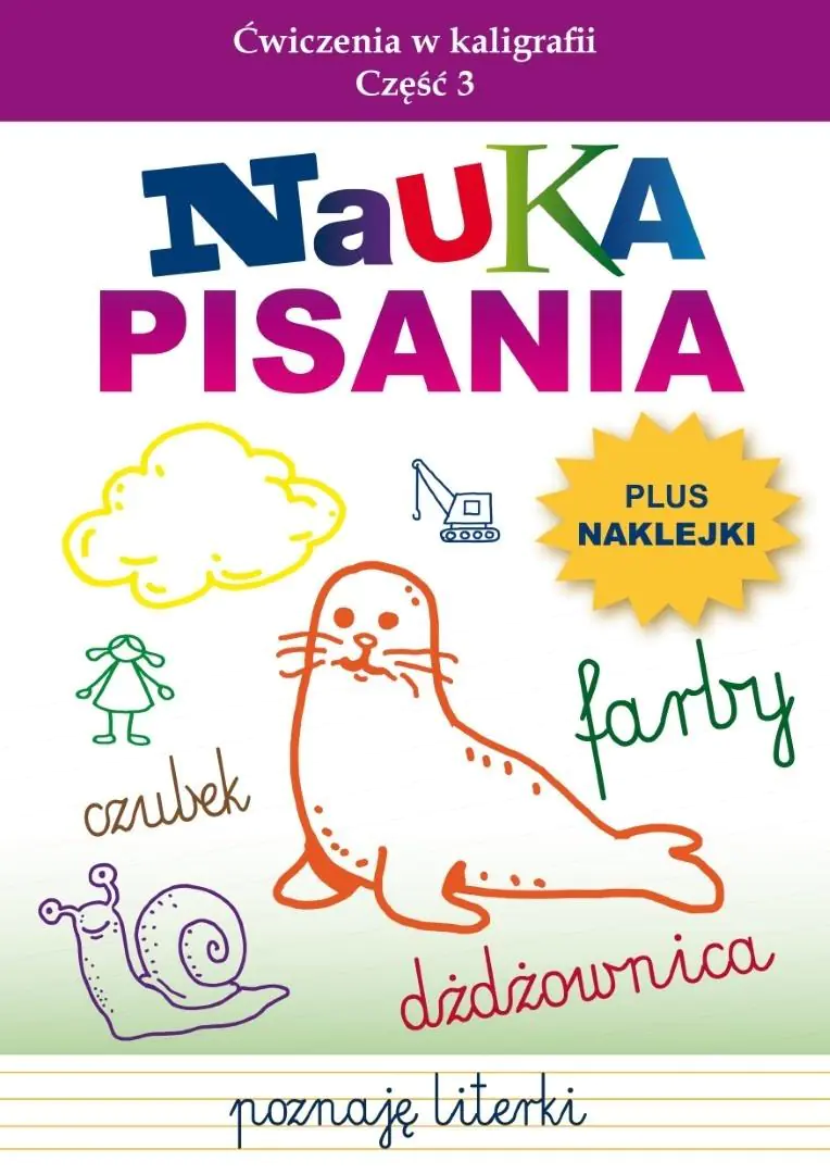 Książka - Nauka pisania. Ćwiczenia w kaligrafii. Część 3