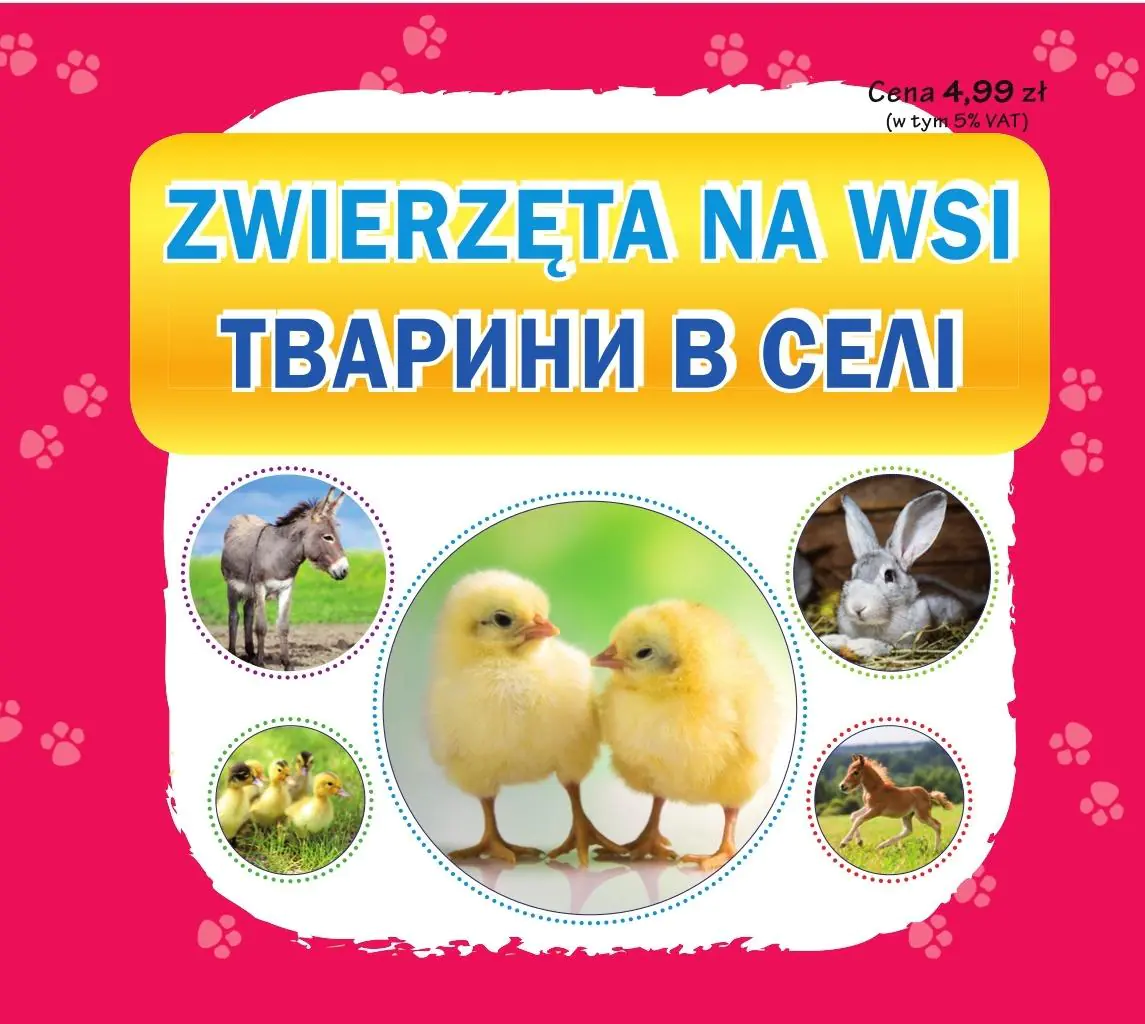 Książka - Zwierzęta na wsi. Tvarini v seli