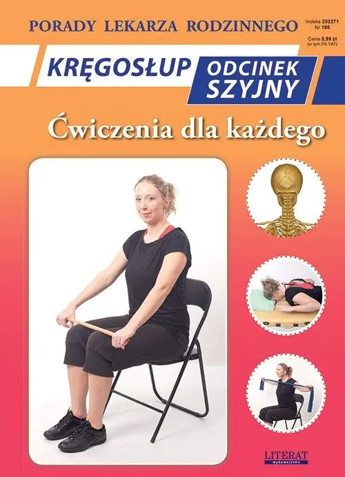Książka - Kręgosłup. Odcinek szyjny. Ćwiczenia dla każdego
